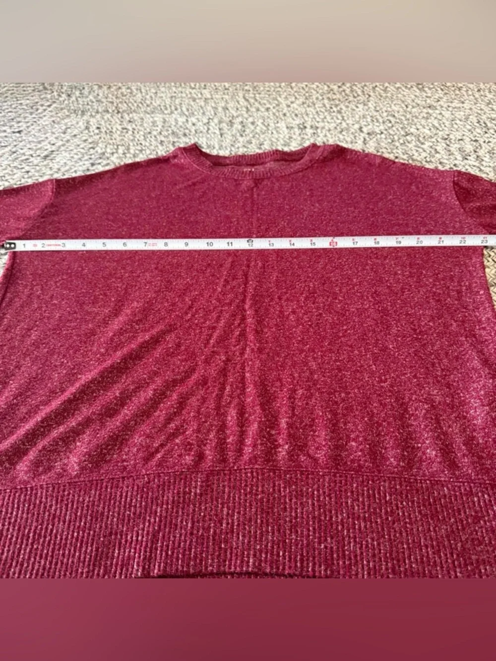 Time and Tru long sleeve crewneck bundle set of 7 shirts basics minimalist color - Picture 4 of 5